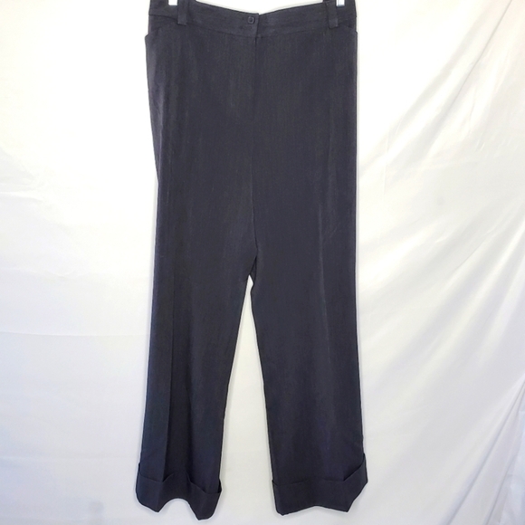 Lane Bryant Wide Leg Cuffed Pants Plus Size 28 Tall Stretch Hi-Rise Trousers NEW - Picture 12 of 12
